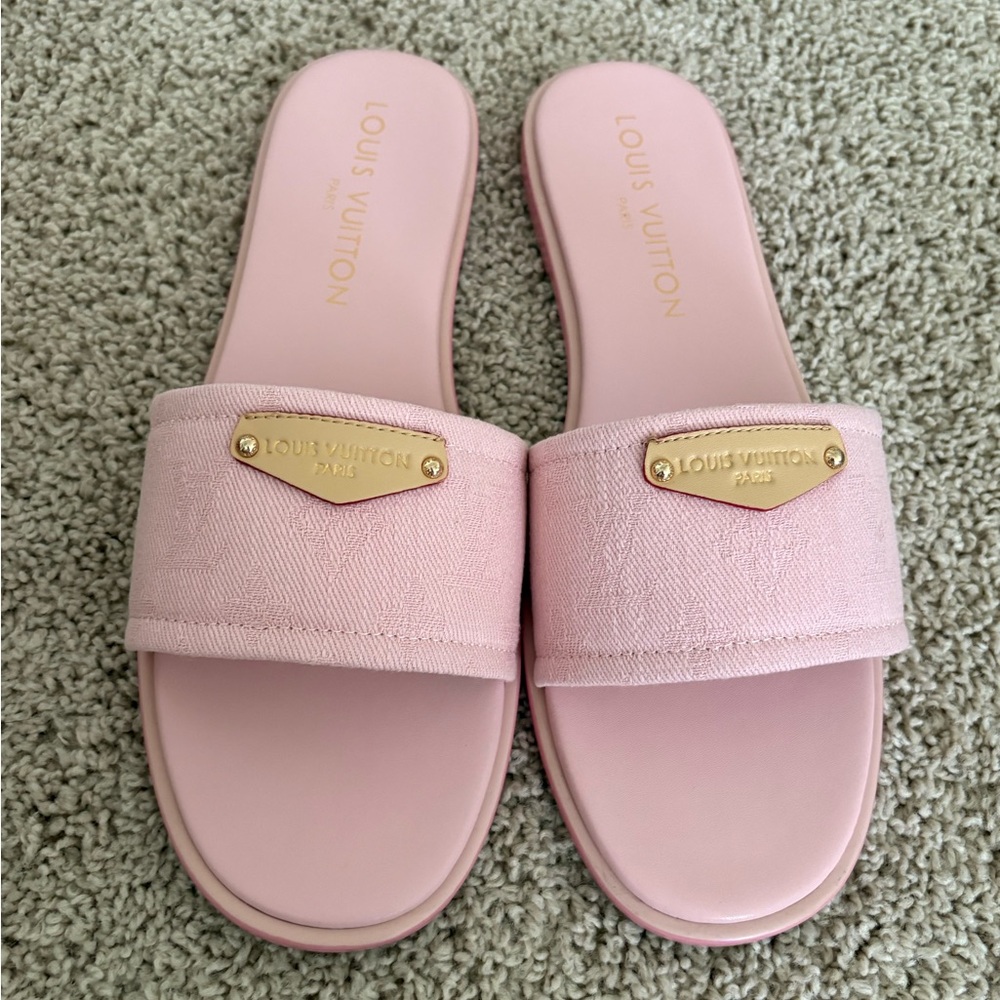 Louis Vuitton Lily Flat Mule Slide Sandals